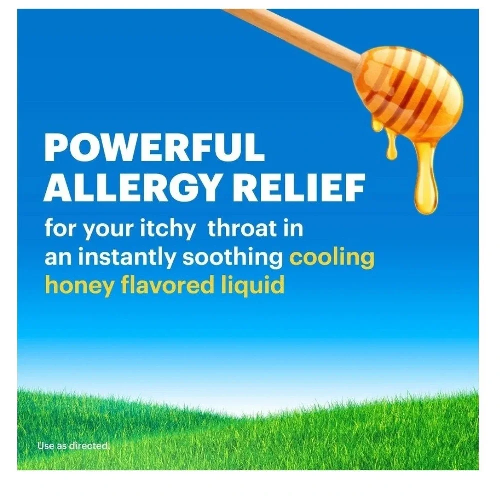Claritin COOLING HONEY Flavored Liquid 24hr Non-Drowsy Allergy Medicine, 8 FL OZ